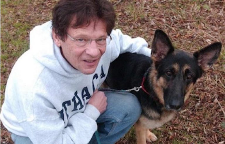 Stray German Shepherd Dog Who was Deemed Aggressive Saved by Caring Man