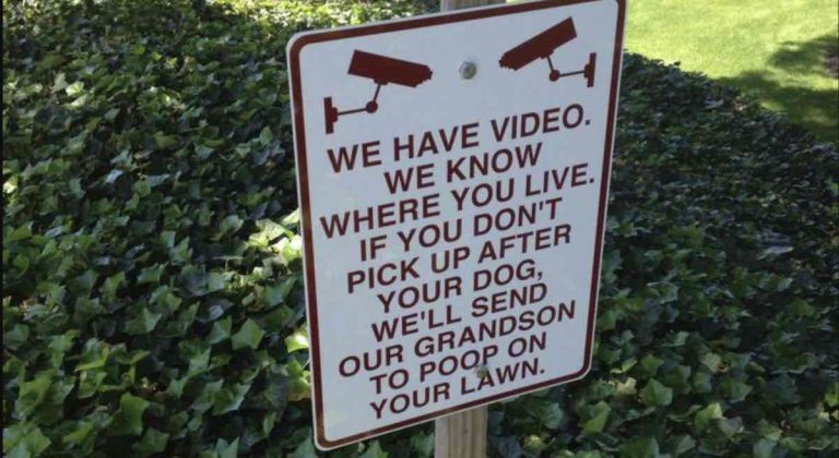 17 Signs That Hilariously Call Out Dog Owners’ Bad Poop Picking Habits