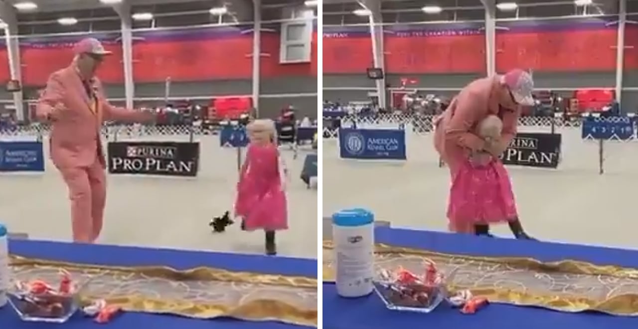 Judge At Dog Show Invites Girl With Autism To ‘Walk’ Her Stuffed Puppy In Event