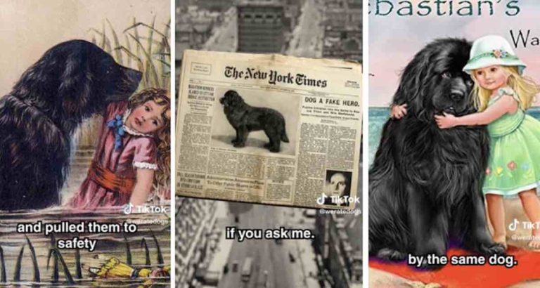 newfie dog fake hero