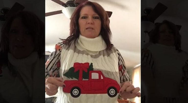 Woman gets dog sweater as gift