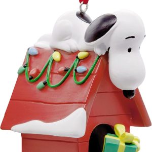 Hallmark Peanuts Snoopy on Holiday Doghouse Christmas Ornament