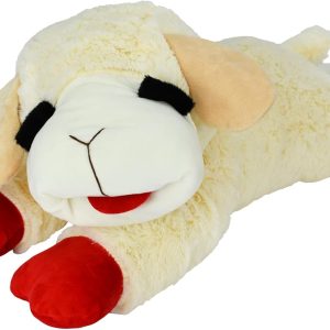 Multipet Lamb Chop White Plush Dog Toy