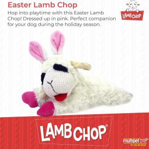 Multipet Easter Lamb Chop Dog Toy