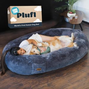 Plufl, The Original Human Dog Bed for Adults, Kids, and Pets