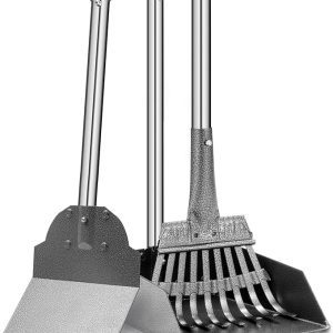 Dog Pooper Scooper, Tray Rake and Spade 3 Pack