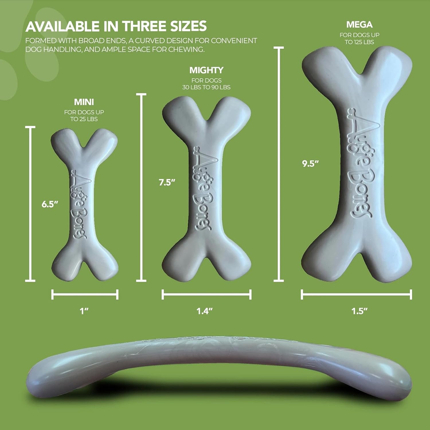 Augie Bones - Plant-Based, Non-Toxic Mega Tough Chew Toy - Image 2