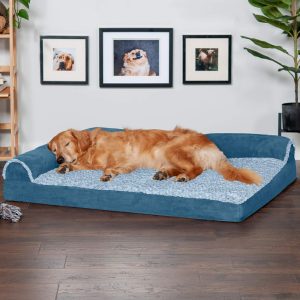 Furhaven Orthopedic Chaise Dog Bed for Large Dogs