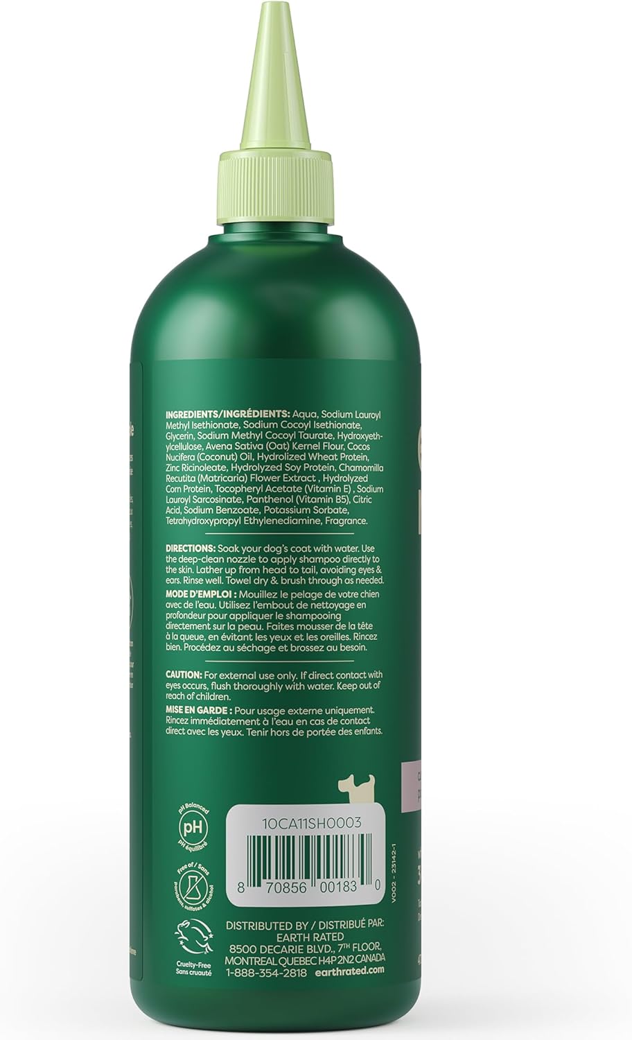 Earth Rated 3-in-1 Detangling Dog Shampoo and Conditioner, White Tea and Basil Scent, 16 oz - Image 7