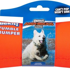 Chuckit! Amphibious Tumble Bumper Dog Toy, Floats on water, Large