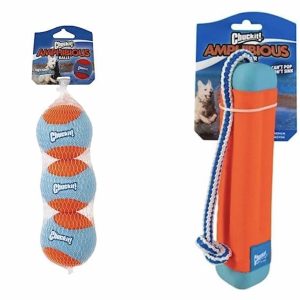 Chuckit! Amphibious Fetch Balls and Bumper Set for Dogs