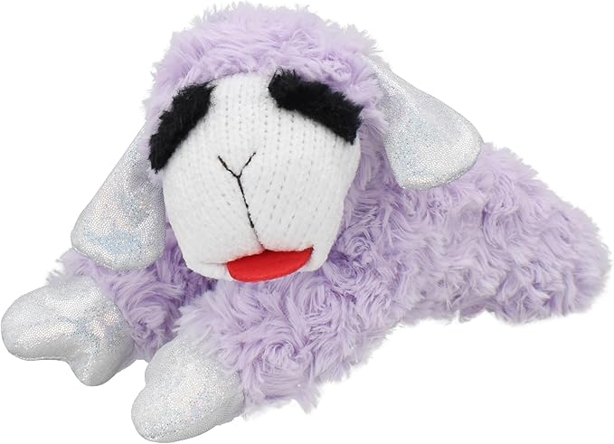 Multipet Limited Edition Lamb Chop 30th Anniversary Dog Toy with Lavender Body